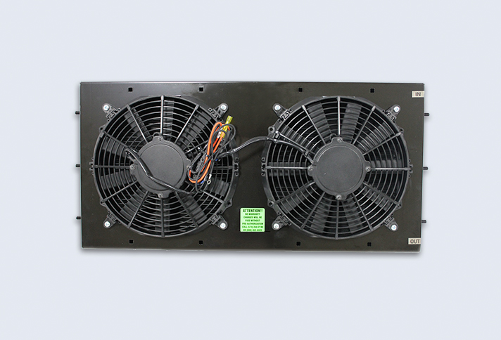 Skirt mounted condensers